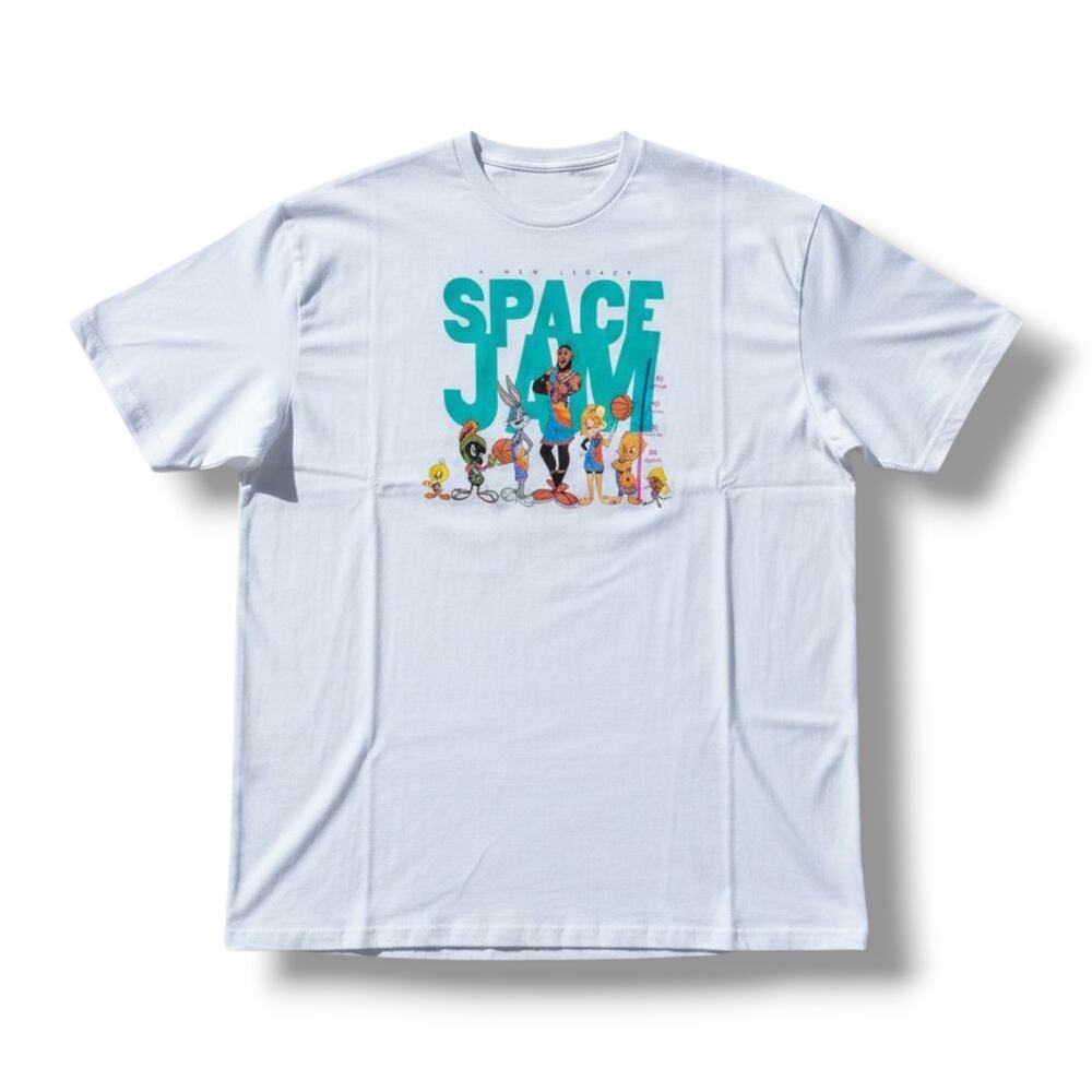 Space Jam A New Legacy Men’s LeBron James & Looney Tunes T-Shirt XXL Cotton
